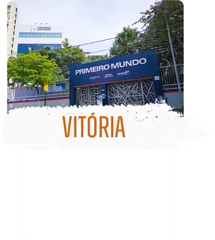 Vitória: Localizada no bairro Santa Lúcia, nossa unidade em Vitória conta com uma infraestrutura moderna e acolhedora, projetada para atender alunos da Educação Infantil ao Ensino Médio.